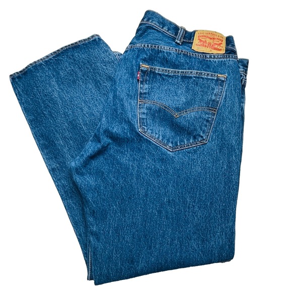 Levi's Other - Levi's 501 Men's Measured W30 L30 Blue Button Fly Straight Jeans Red Tab 30x30